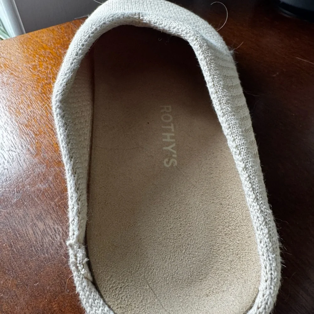 Rothy's Beige Knit Mules - Picture 3 of 5